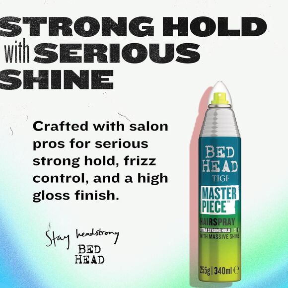 2 Pack Bed Head TIGI Masterpiece - No 4 Extra Strong Hold with Massive Shine - Picture 2 of 6